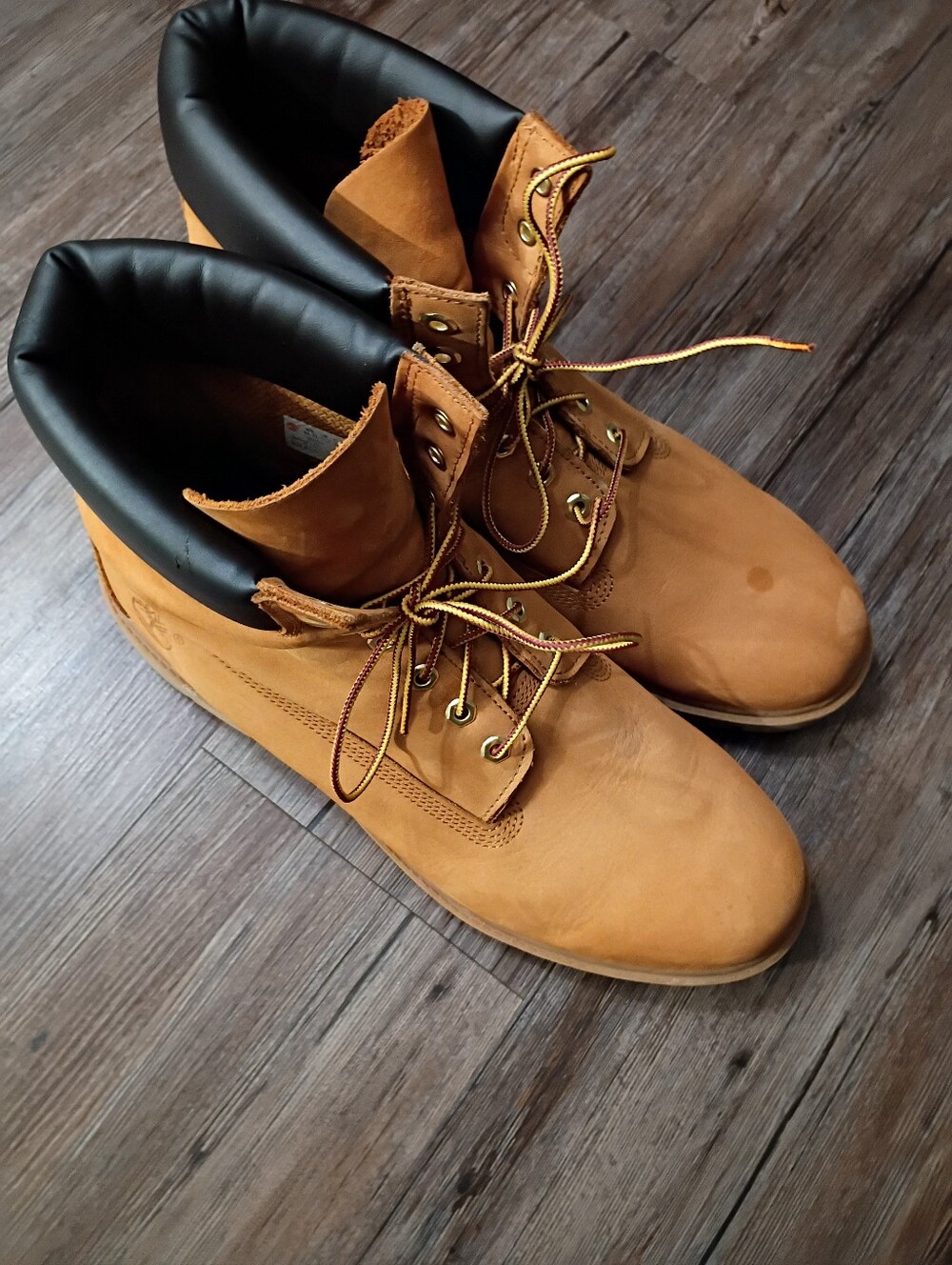 MEN'S TIMBERLAND WATERPROOF 6 INCH WHEAT COLOR BOOTS SIZE 14 - Picture 6 of 13